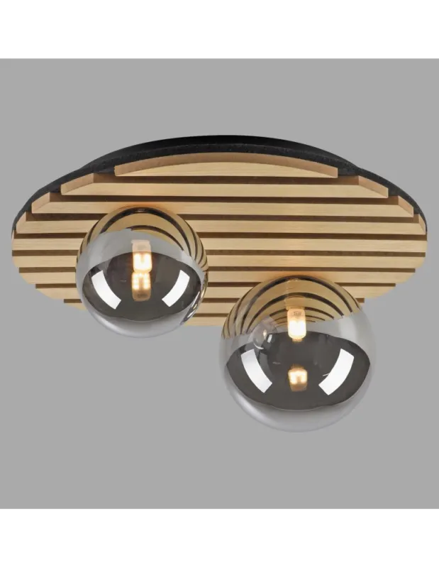 GREEN STIKA LAMPA SUFITOWA DREWNO Zniżka