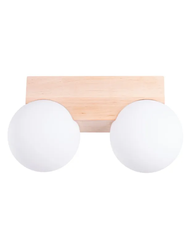 Kup online Sollux Plafon BULBO 2 naturalne drewno SL.1683