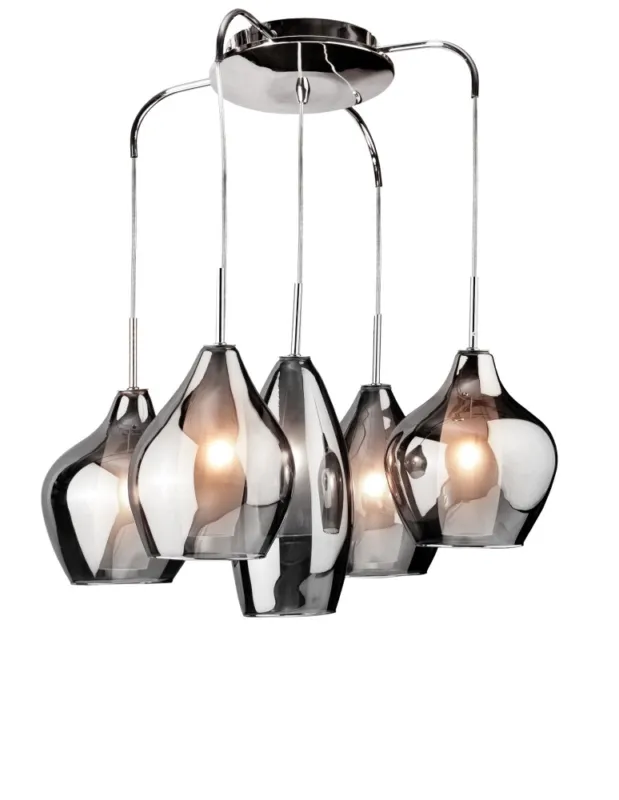 Azzardo AMBER MILANO 5 CHROME 5xG9 Wisząca Chrom AZ0722 kolory-swiatla.pl Oferta
