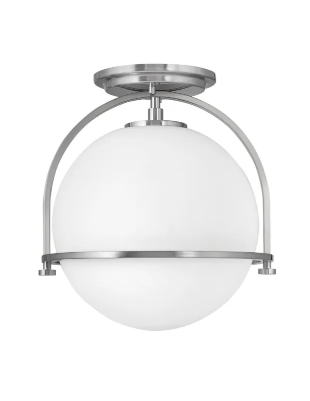 Quintiesse Plafon Somerset - 1 źródło światło - Szczotkowany nikiel Elstead Lighting QN-SOMERSET-F-O-BN Sprawdź teraz