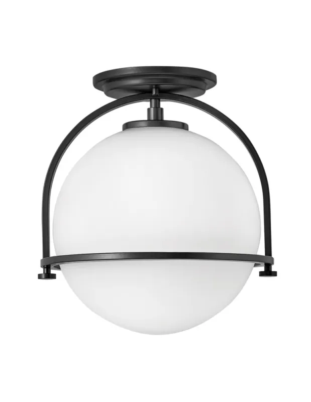 Quintiesse Plafon Somerset - 1 źródło światło - Czarny Elstead Lighting QN-SOMERSET-F-O-BK Hit cenowy