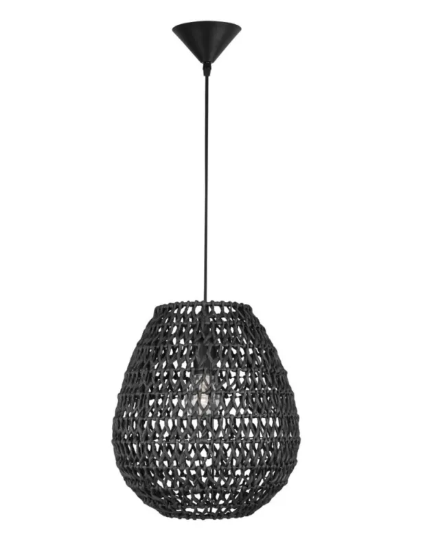 Luces Exclusivas PARANA Wisząca 1xE27 LED czarny LE42139 Nowy