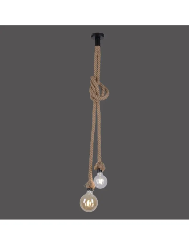 Niska cena ROPE LAMPA WISZĄCA BRĄZOWY
