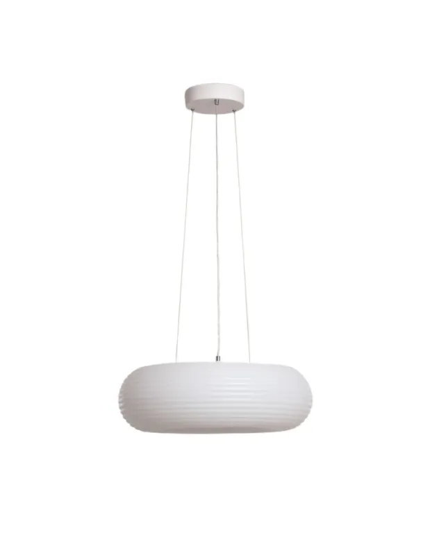 Abruzzo Lampa Wisząca Okrągła 48W Ø50cm Nowoczesna Biała Bellissima ABR-LWBSS48W Ostatnie sztuki