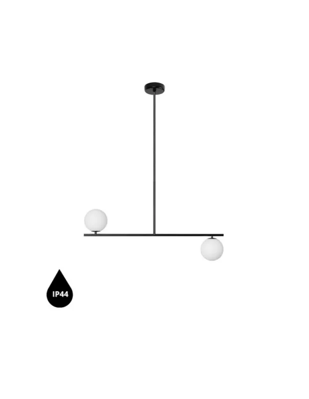 UMMO SUGURI C czarna lampa sufitowa w rozmiarze L z podwyższoną szczelnością IP44 SGC322RS36 Nie przegap