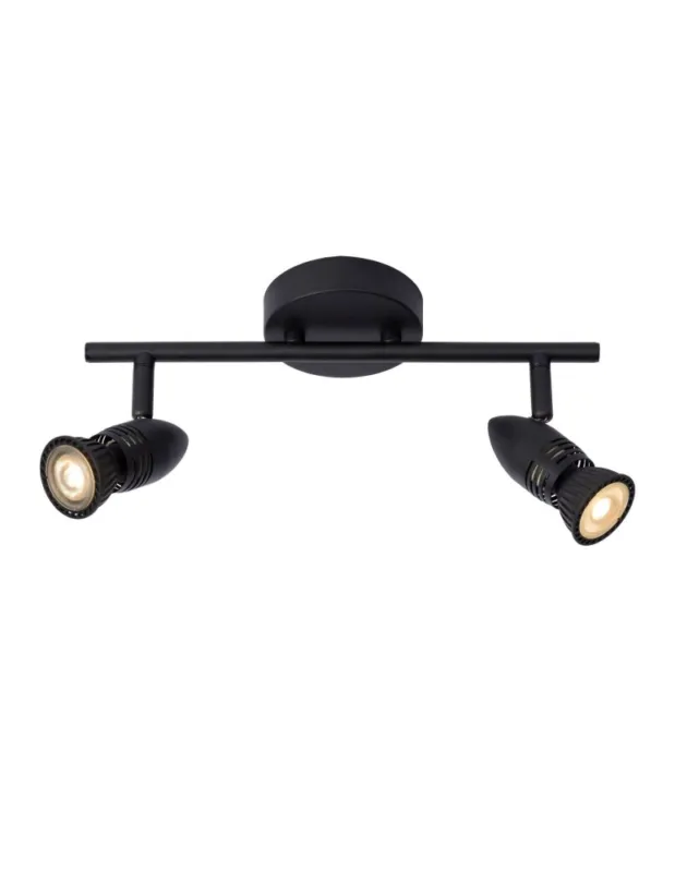 Lucide CARO Sufitowa Reflektorowa GU10 2x5W Czarny 13955/02/30 Bezpieczna płatność