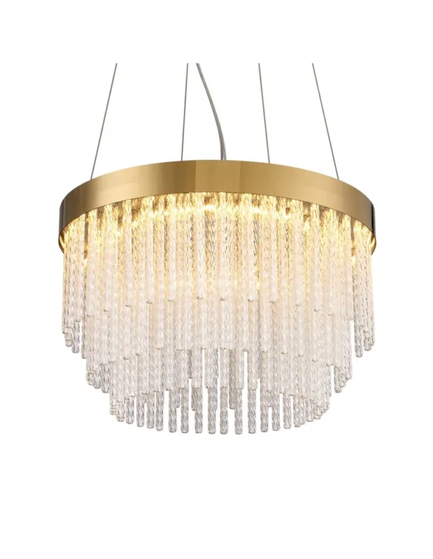 Zniżka Step Into Design Lampa wisząca GLORIA LED kryształowa złota 40 cm ST-DL8510