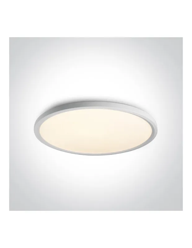 Zamów teraz One Light stylowy biały plafon slim Zigos 2 62160FB/W/W kolory-swiatla.pl