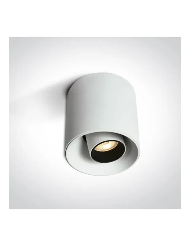 Popularny One Light KORI sufitowa 8W 3000K biały 12108T/W/W