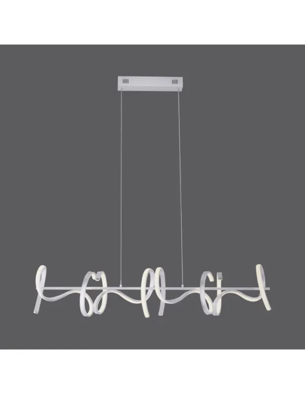 Cena promocyjna CURLS LAMPA WISZĄCA SREBRNY