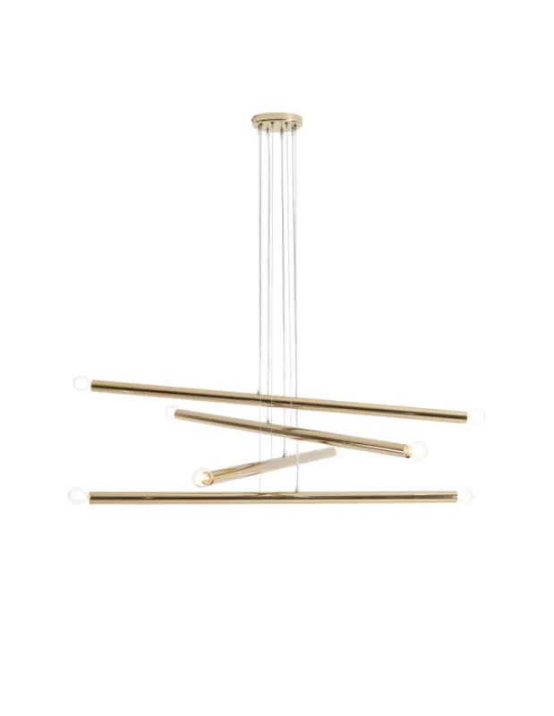 ALDEX LAMPA WISZĄCA TUBO 8 ZŁOTY, 8 x max 40W (1072P30) Dodaj do koszyka
