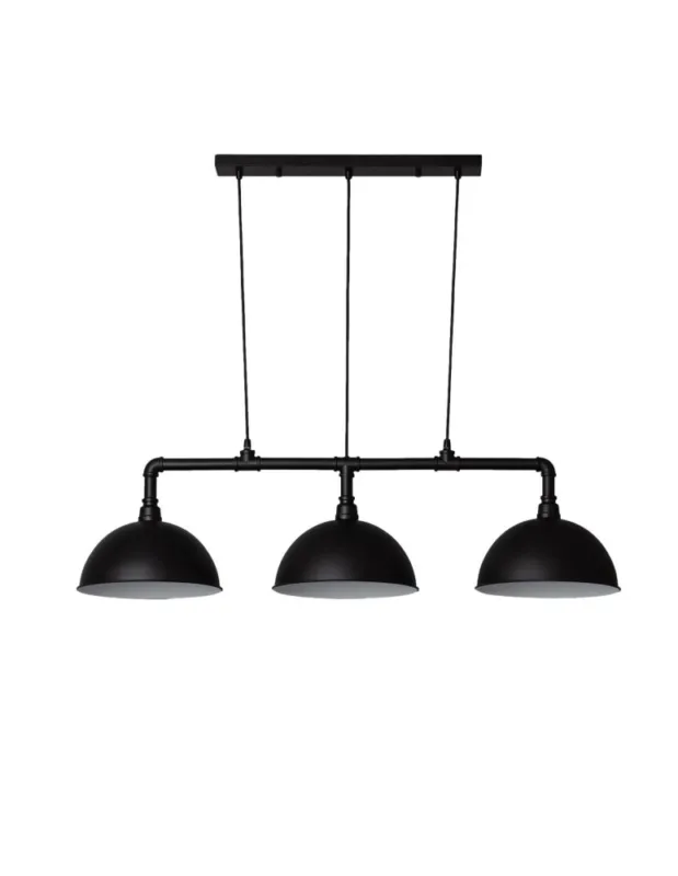 Wyjątkowa oferta Abruzzo Lampa Wisząca Retro Loft Czarna 100cm 3xE27 Rivia ABR-RRR-3XE27