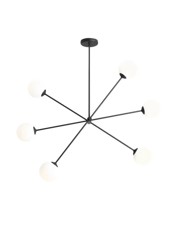 Wyjątkowa oferta ALDEX PLAFON OHIO 6 CZARNY, 6 x max 40W (1081PL_K1)