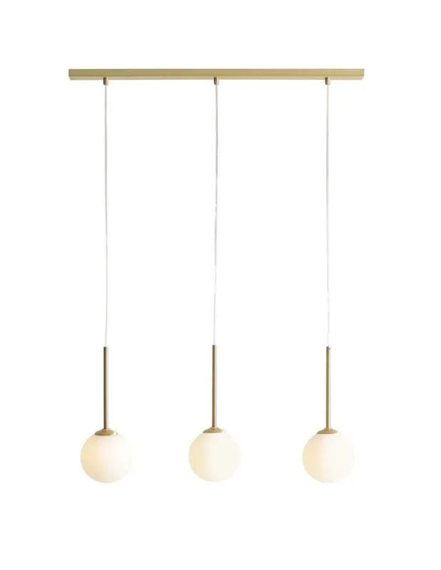 Aldex Lampa Wisząca BOSSO 3 BRASS 3 x max 10W LED (1087E_40) Ostatnie sztuki