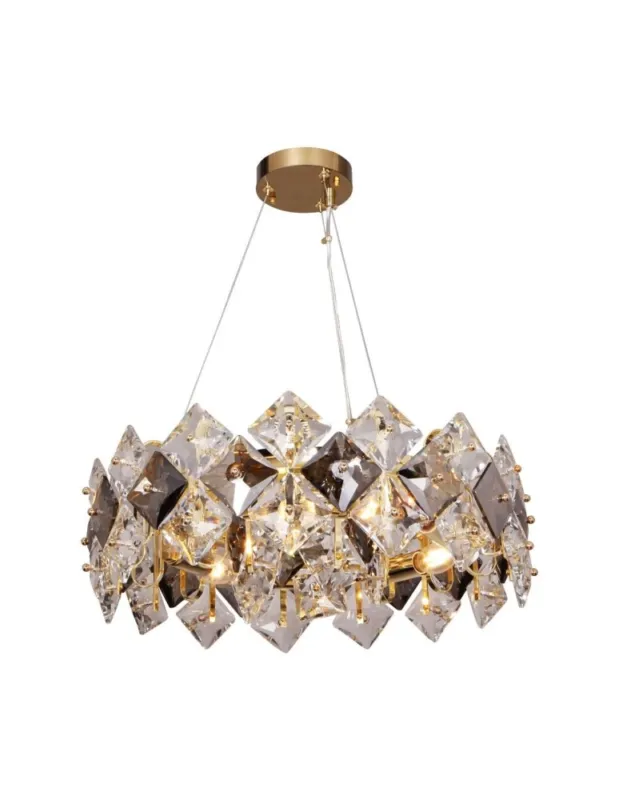 Oferta Zuma Line Tiara Lampa Wisząca Złoty / Przezroczysty+Dymiony 9864-500 kolory-swiatla.pl