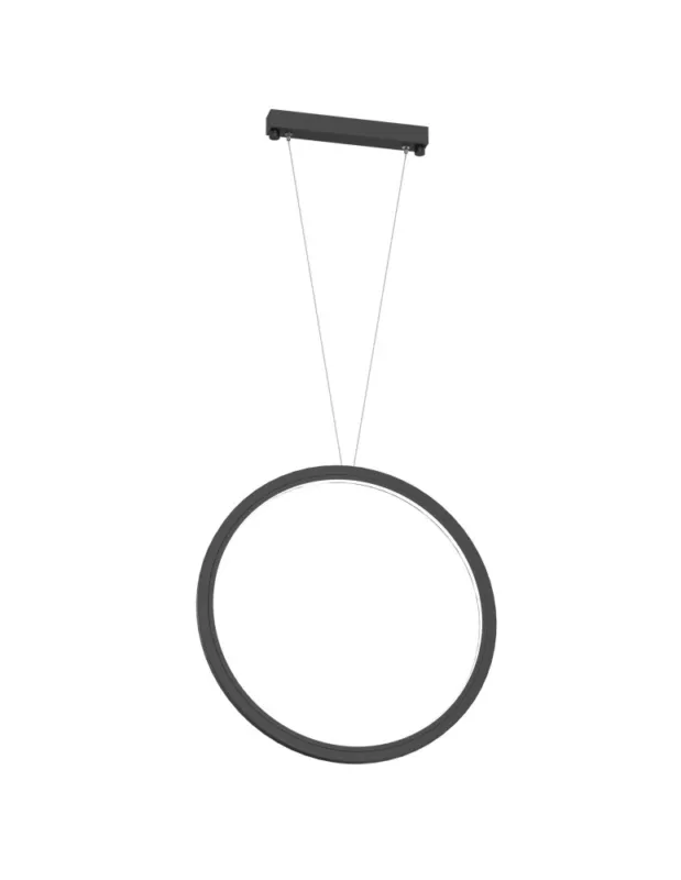 Taniej Shilo Lampa wisząca Ikuna O - Czarna (450 mm) 3000K 5074