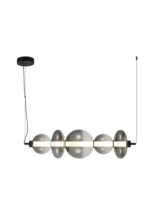 Nowy ITALUX Sonte Wisząca Czarny mat 1xLED 40W PND-24352-40W-BK-SG kolory-swiatla.pl