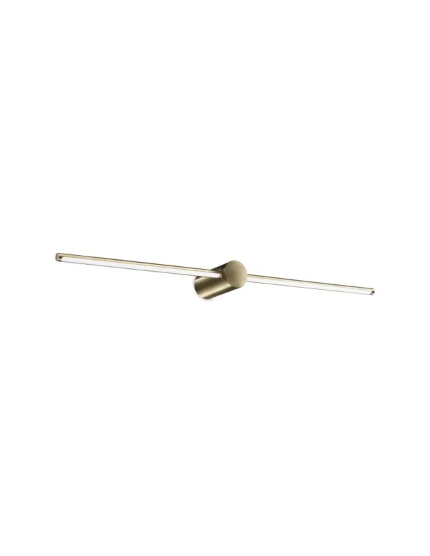 Nowy Ideal Lux Lampa Ścienna ESSENCE AP ROUND D075 LUCE A 45° OTTONE 3000K Mosiądz 327792