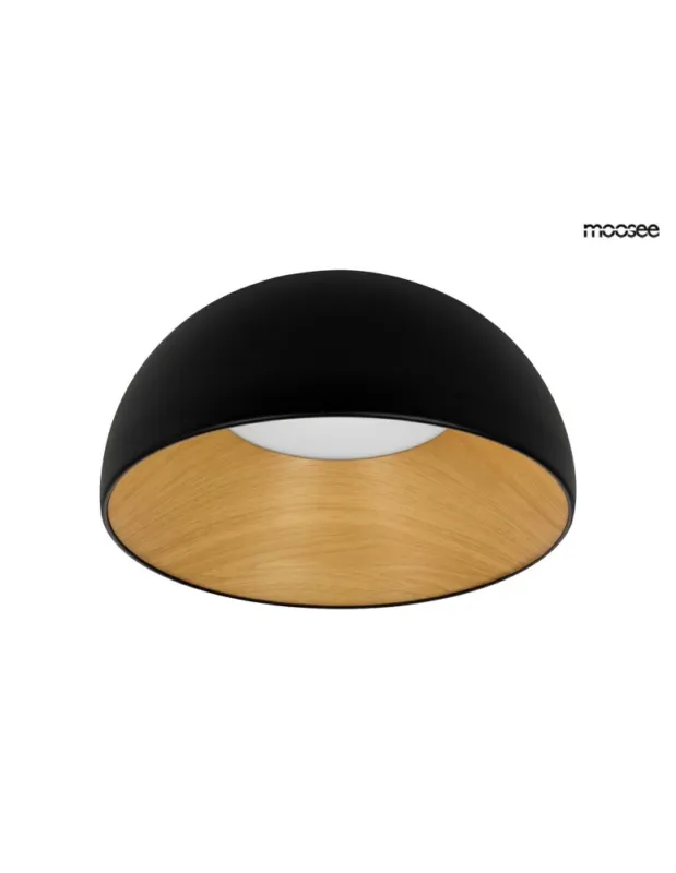 Bezpieczna płatność MOOSEE lampa sufitowa TOLLA czarna / naturalna (MSE010100276)