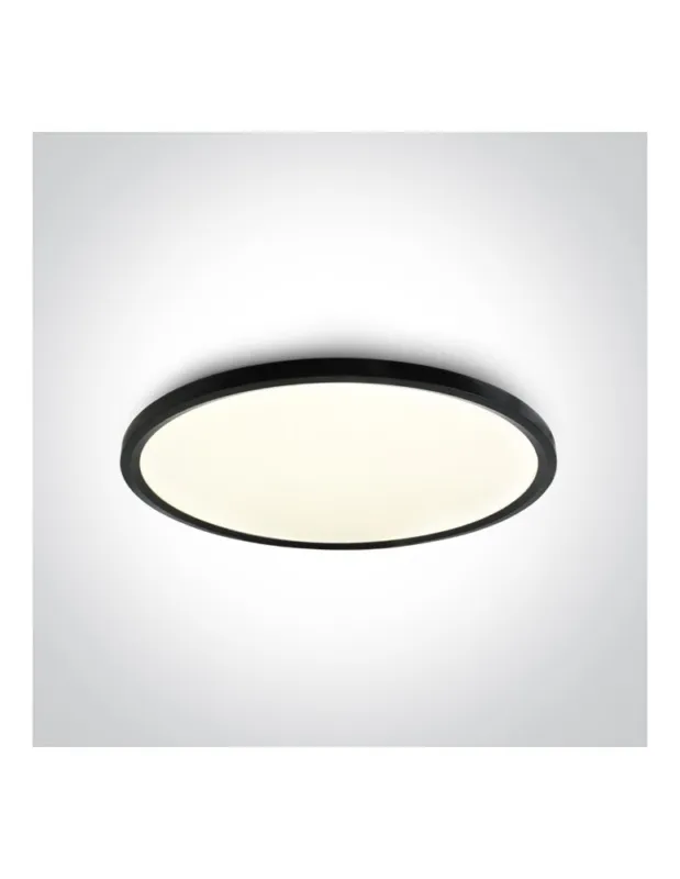 Ekspresowa dostawa One Light stylowy czarny plafon slim Zigos 2 62160FB/B/C kolory-swiatla.pl