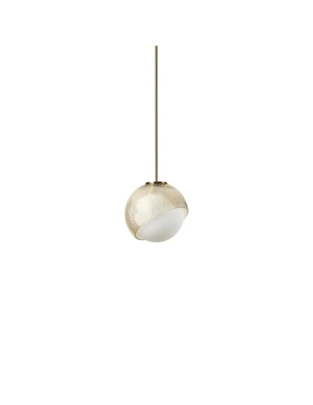 Obniżka ceny Ideal Lux Lampa Wisząca BLOOM SP1 D17 OTTONE Mosiądz 366647