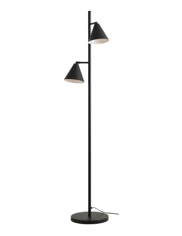 Aldex Lampa Stojąca FORM 2 BLACK 2 x max 15W LED (1108A1_2) Bestseller