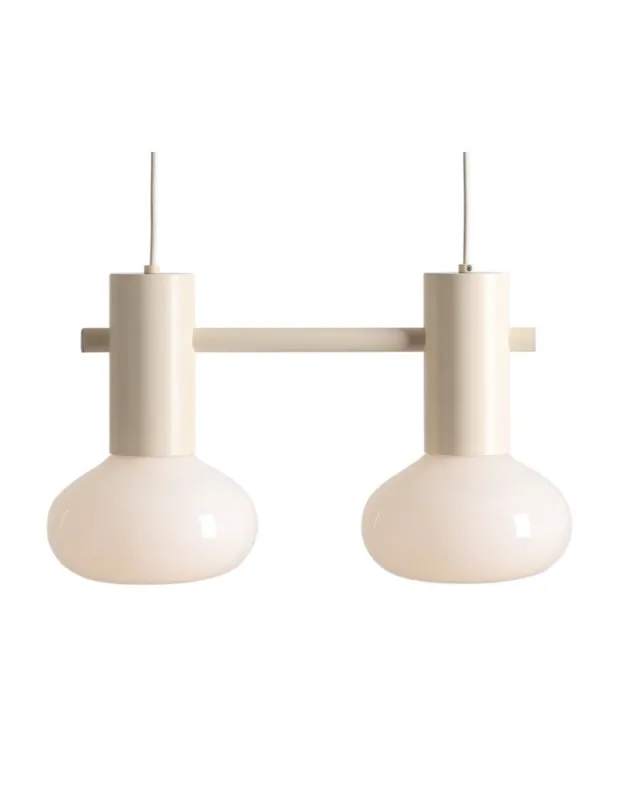 Bezpieczne zakupy Aldex Lampa Wisząca FLO 2 CREAM S(żarówki w zestawie) 2 x max 10W LED (7000H9_S)