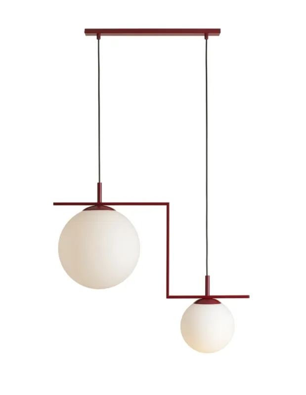 Sprawdź teraz Aldex Lampa Wisząca ZAC 2 RED WINE MATTE 2 x max 15W LED (1038H15_2)