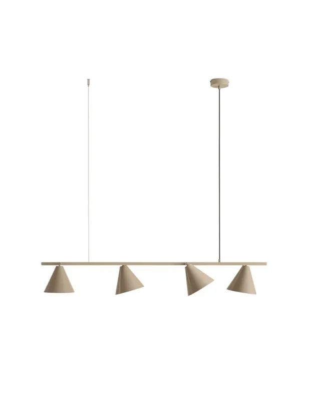Bezpieczna płatność Aldex Lampa Wisząca FORM 4 BEIGE 4 x max 15W LED (1108L17)