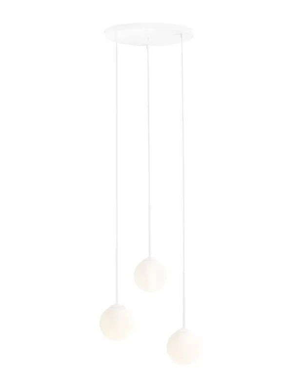 ALDEX LAMPA WISZĄCA BOSSO 3 RING BIAŁY, 3 x max 40W (1087E_R) Szybka dostawa