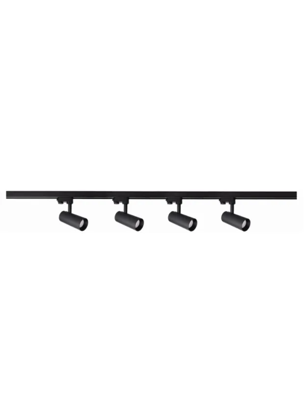 Darmowy zwrot Light Prestige Ice System 3F GU10 4x50W czarny LP-732 4W BK SET kolory-swiatla.pl