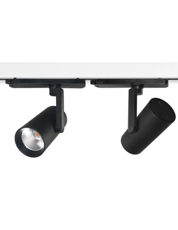 Popularny Azzardo LOTTE TRACK 3LINE 25W CCT SWITCH BK Czarny Mat 1xLED Reflektor do Szyny 3 Fazowej Przełącznik Zmiany Barwy AZ6088