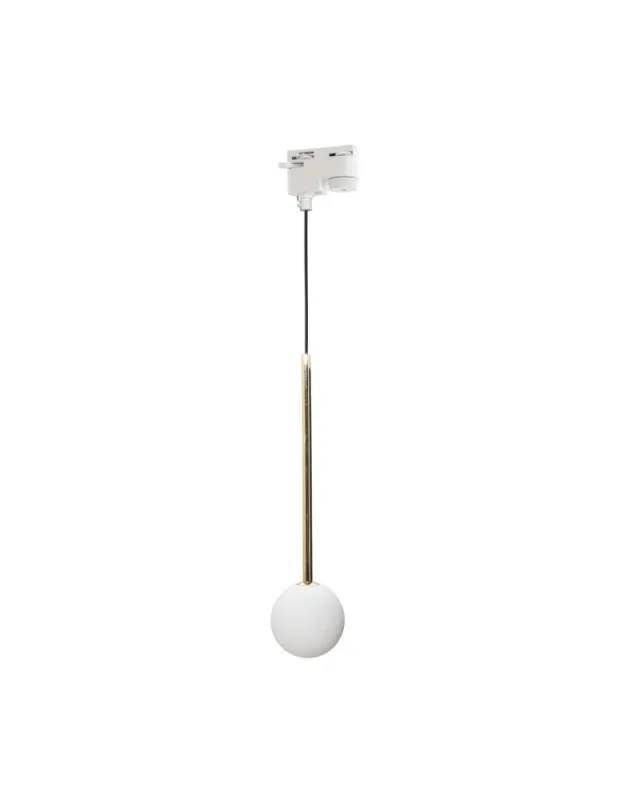 Zuma Line Ali 1 Lampa Wisząca Do Szynoprzewodu Jednoobwodowego (1-Fazowego) Biały / Złoty 9060Wh kolory-swiatla.pl Wyjątkowa oferta