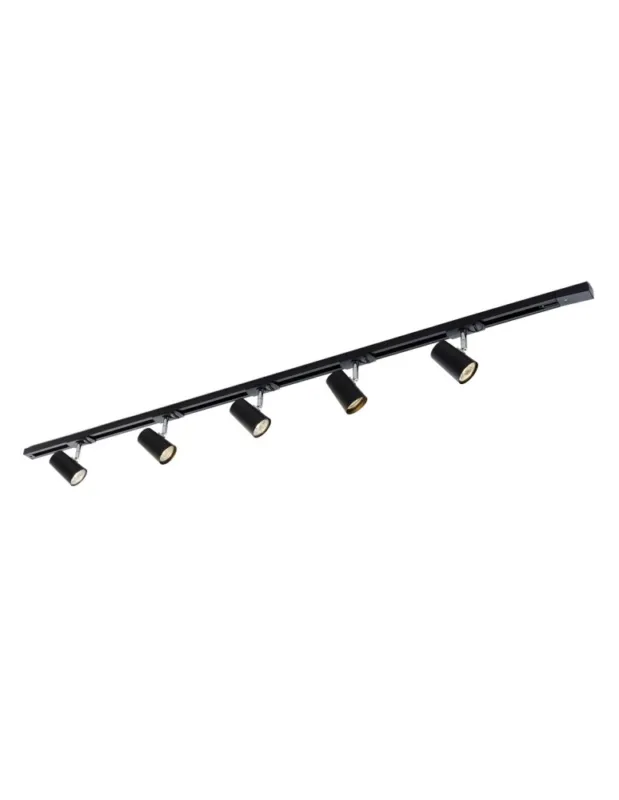 Cena promocyjna ITALUX Astley Szynoprzewody Zestaw GU10 5x35W Czarny 914121 BL kolory-swiatla.pl