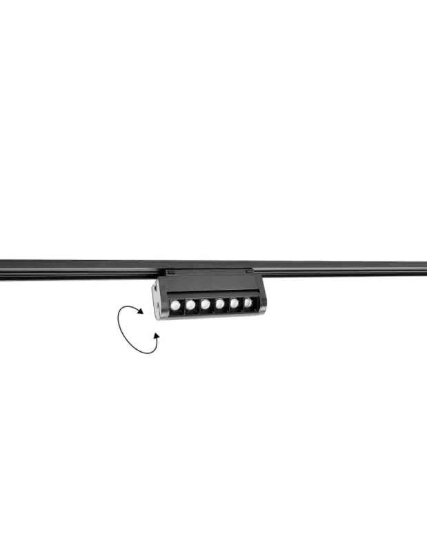 Shilo Spot magnetyczny Komatsu Slim dot move - Czarny - 48V 6W 480lm (128 mm) 3000K 6057 Promocja