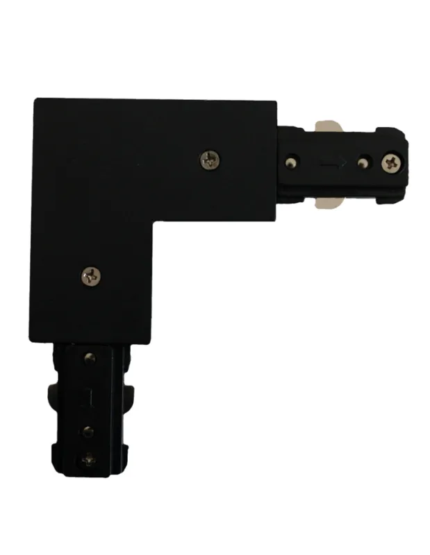 Szybka wysyłka Light Prestige Łącznik L czarny do szynoprzewodów 1F LP-552-S-BK kolory-swiatla.pl