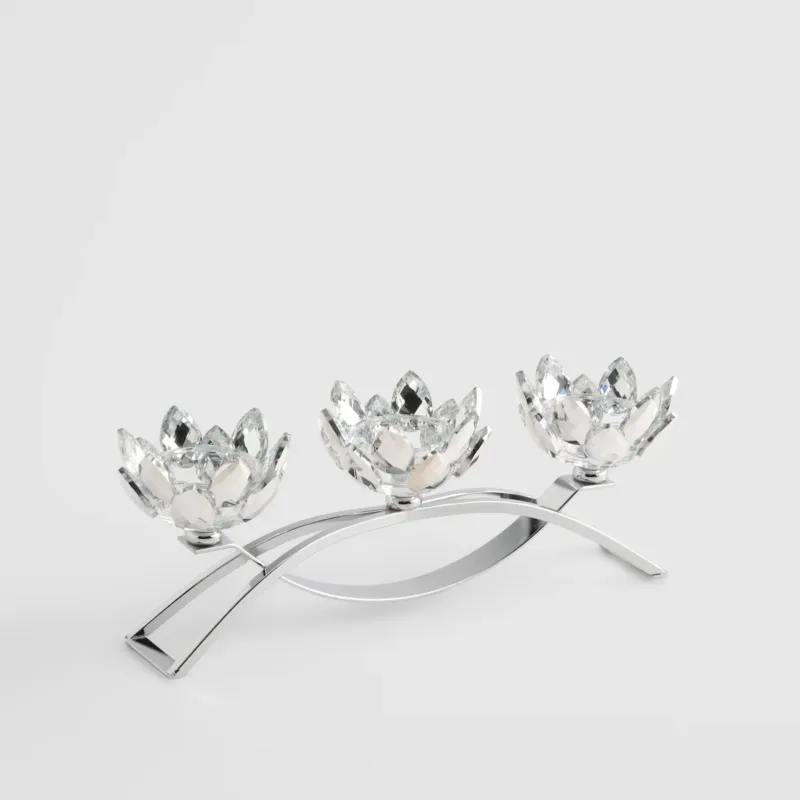 Bestseller Świecznik potrójny Cristal shine small trio -