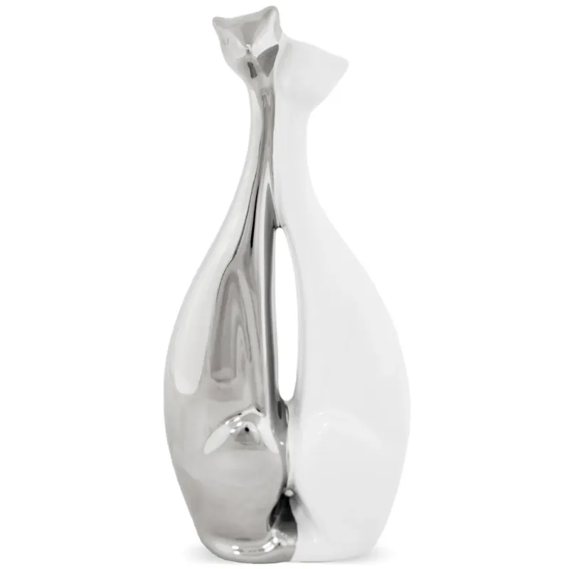 Dekoracja - figurka para kotów 20x9x5 cm KISSAT - Wysoka jakość