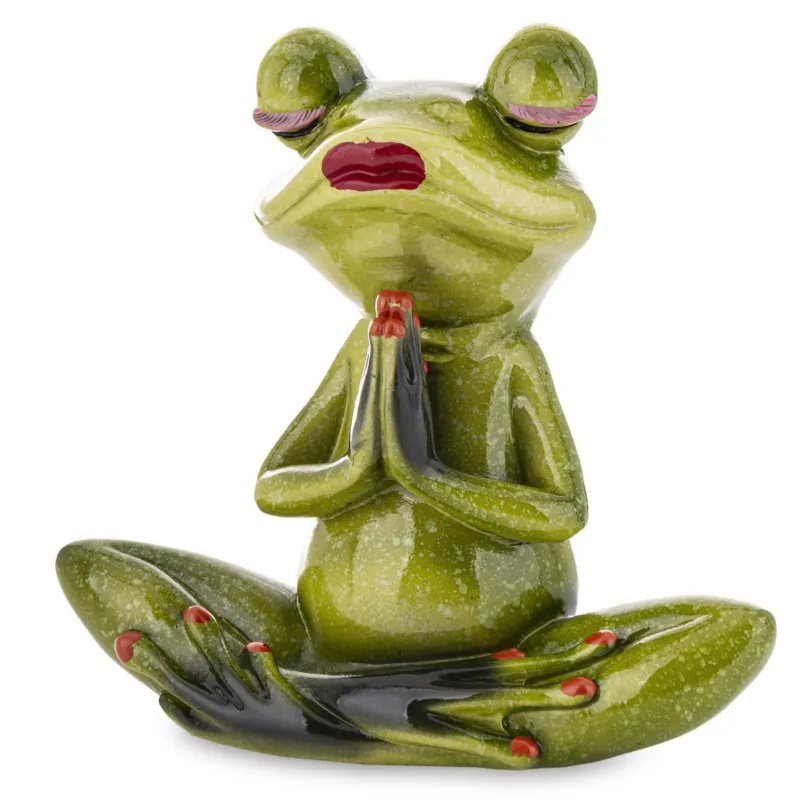 Bezpieczna płatność Dekoracja - żaba joginka 14,5x15,5x7 cm JOGA -