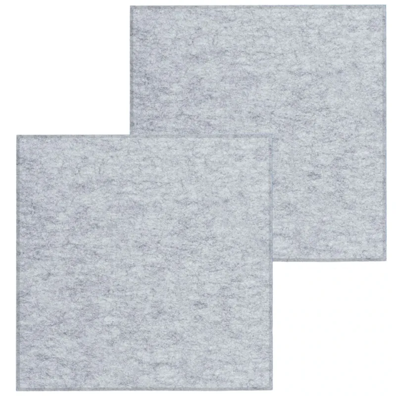 Do wyczerpania zapasów Zestaw 2 szt panel filcowy Felly 40x40 cm płytka kwadrat gładki szary -
