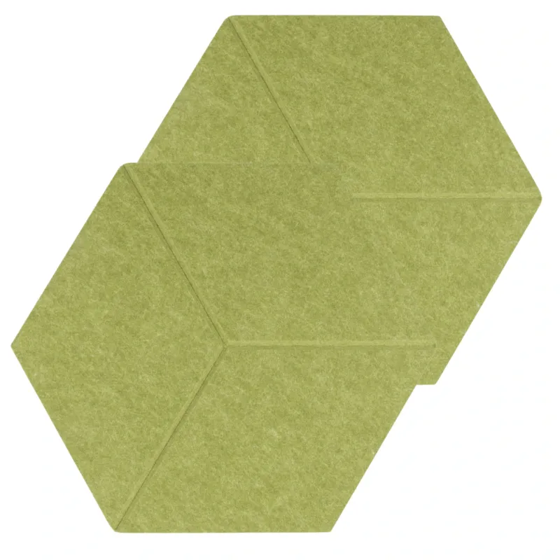 Zestaw 2 szt panel filcowy Felly 40x46 cm płytka heksagon zielony - Kup online