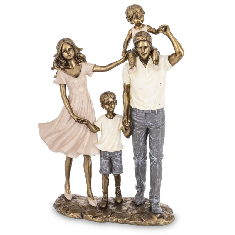 Dekoracja - Figurka młodzi rodzice 29x19x9 cm FAMILLE - Oferta limitowana