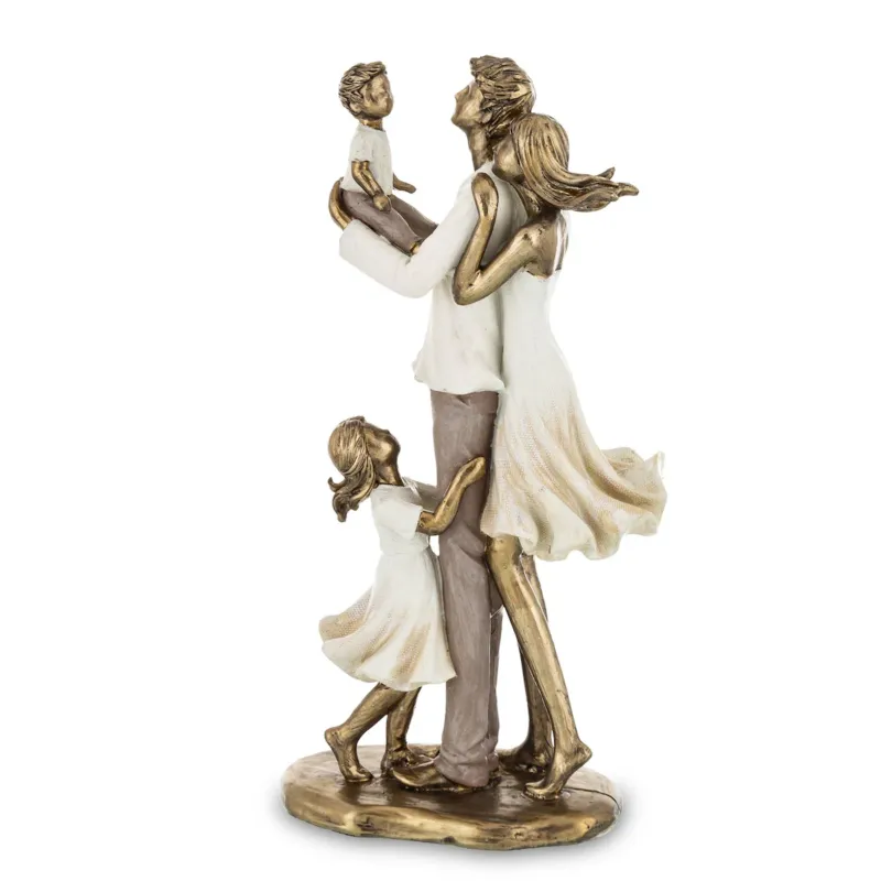 Ostatnie sztuki Dekoracja - Figurka młodzi rodzice 26x13x7,5 cm FAMIGLIA FELICE -