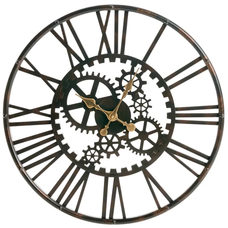 Zegar ścienny PETRER 60 cm Metal Czarny - Nie przegap