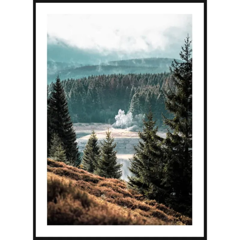Poster Story, Plakat, Obraz - Leśny Krajobraz, wymiary 30 x 42 cm - Zniżka