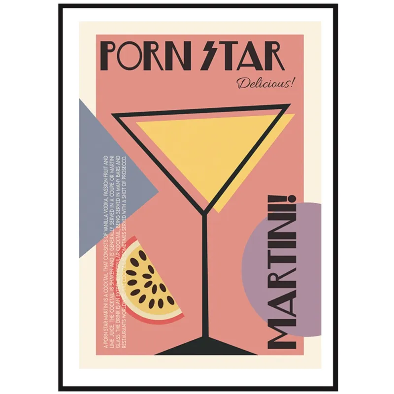 Poster Story, Plakat, Obraz - Pornstar Martini, wymiary 21 x 30 cm - Oferta czasowa