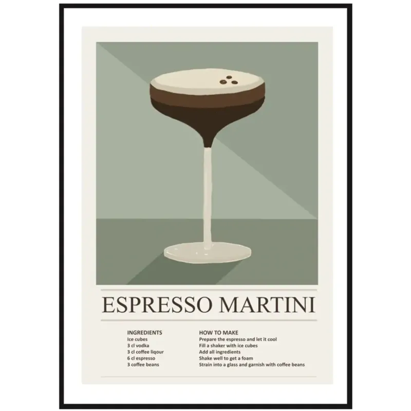 Ostatnia szansa Poster Story, Plakat, Obraz - Espresso Martini No1, wymiary 50 x 70 cm -
