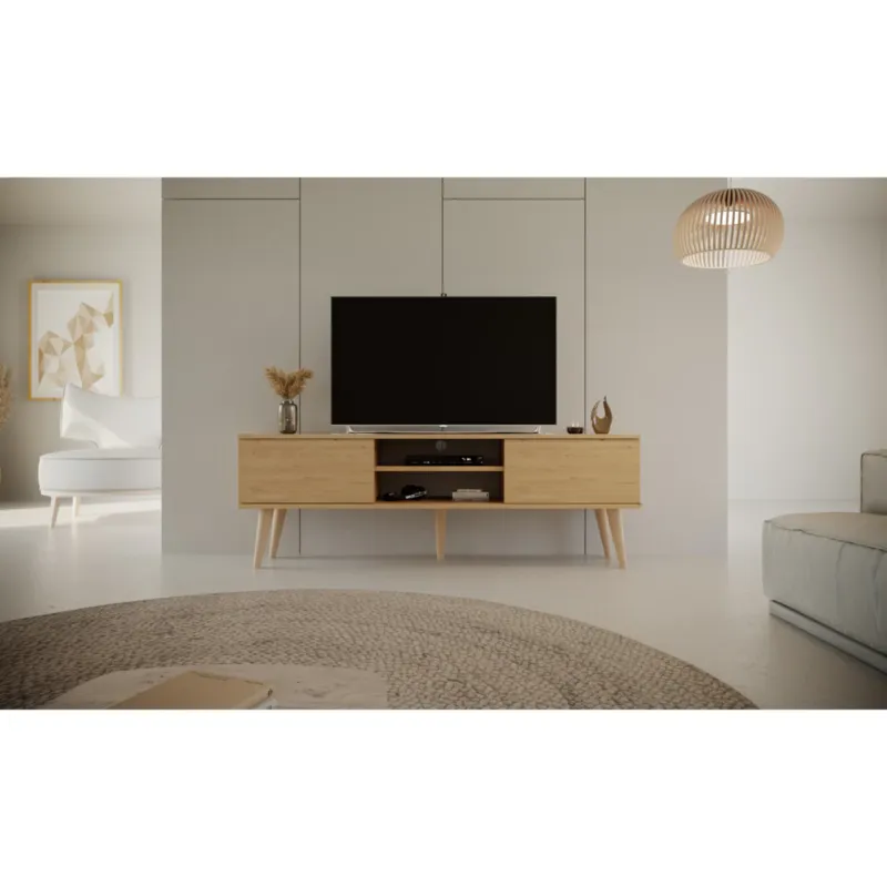 Szafka RTV Toronto 160 dąb artisan - Tani