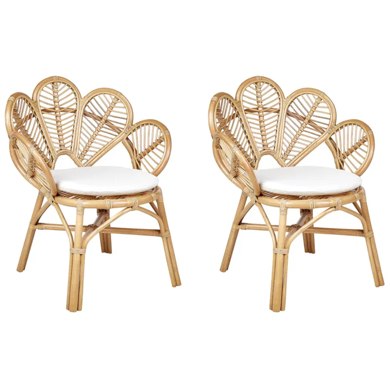 Bestseller Zestaw 2 foteli paw FLORENTINE II Rattan Naturalny -