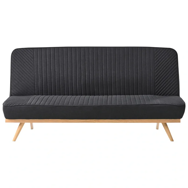 Bezpieczna płatność Sofa rozkładana dla 2 osób KALFAFEL Czarny -